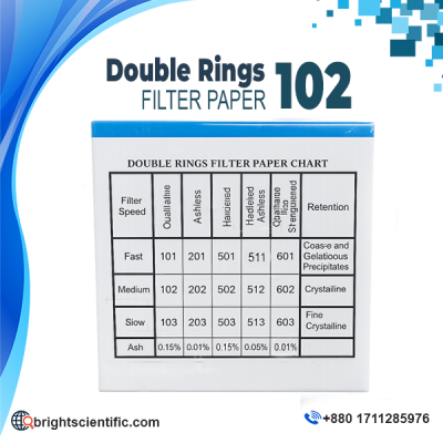 Double Ring Filter Paper No. 102 High Quality Laboratory Filter Paper for Chemical and Laboratory Filtration