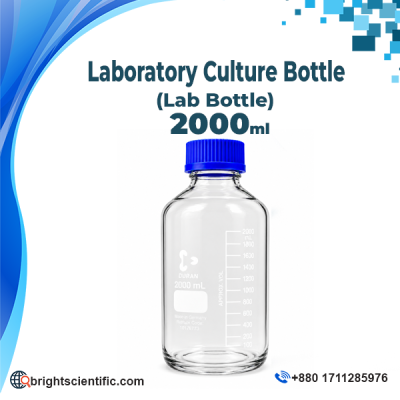 Duran Laboratory Culture Bottle 2000ml high quality lab bottle for scientific laboratory use