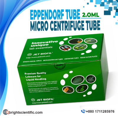 Eppendorf Tube Micro Centrifuge Tube 2.0mL JET BIOFIL Locking Lid DNase RNase Free Laboratory Tube