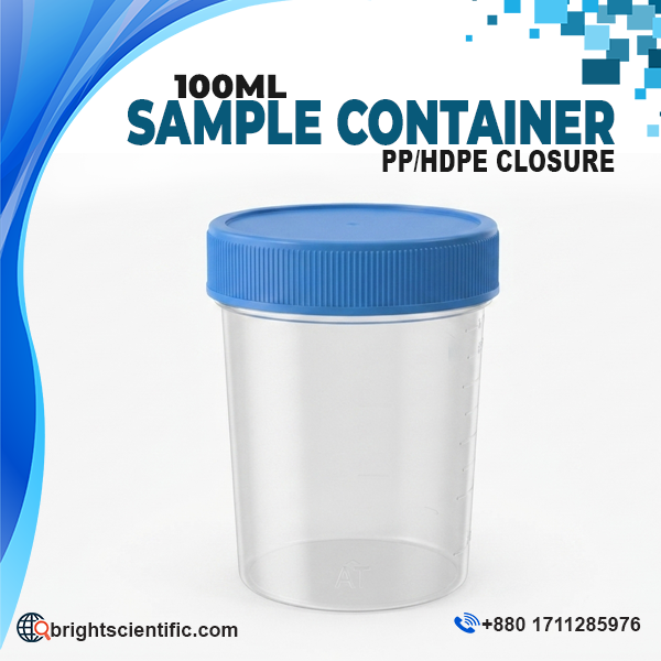 Tersons Sample Container PP with HDPE Closure 100ml Catalogue No. 510000 Laboratory Sample Collection Container