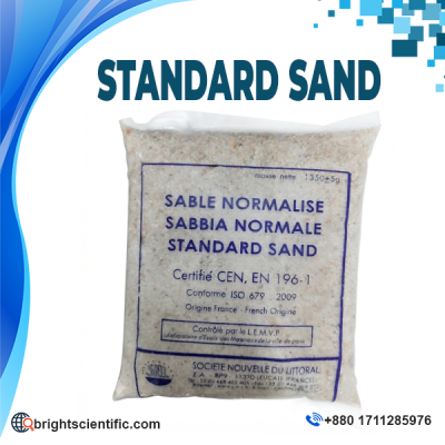 Certified Standard Sand EN 196-1 ISO 679 for cement mortar strength testing laboratory use