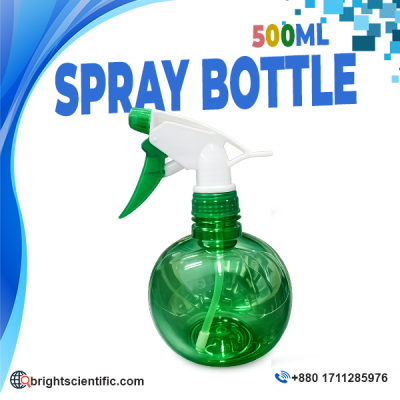 500ml Water Spray Bottle with Trigger Sprayer for Laboratory, Cleaning, Gardening and Household Use