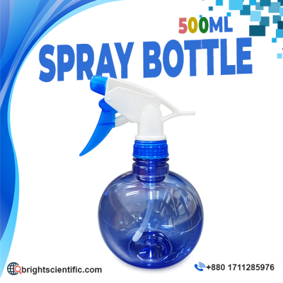 500ml Water Spray Bottle with Trigger Sprayer for Laboratory, Cleaning, Gardening and Household Use