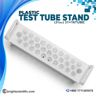 POLYLAB Plastic Test Tube Stand (3 Tier, 31×16 Tube)