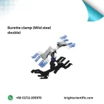 Burette Clamp Mild Steel Double – Strong Dual Burette Holder for Labs