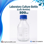 Laboratory Culture Bottle (Lab Bottle) 500ml – High-Quality Glassware for Lab Use