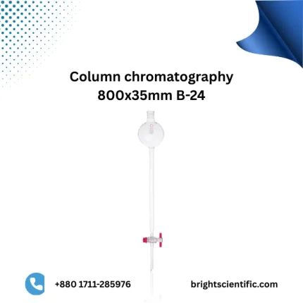 Column Chromatography 800x35mm B-24 – Large Capacity Glass Column for Lab Purification