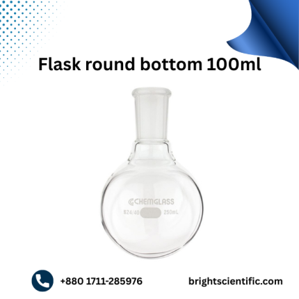 Flask Round Bottom 100ml B-24/29 | Premium Borosilicate Glass