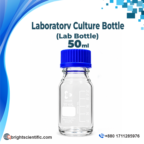 Laboratory-Culture-Bottle-50.png Duran Laboratory Culture Bottle (Lab Bottle) 50ml – High-Quality Glassware for Lab Use - Image 1