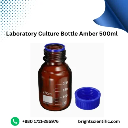 Laboratory Culture Bottle Amber 500ml – Durable Premium Glassware