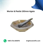 Morter & Pestle 150mm Agate  | High-Purity Grinding Set