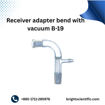 Receiver Adapter Bend with Vacuum B-19 – Laboratory Glassware