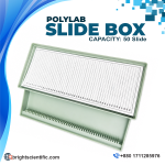 Polylab Slide Box (50 Slide Capacity) – Laboratory Microscope Slide Storage Box