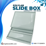 Polylab Slide Box (100 Slide Capacity) – Laboratory Microscope Slide Storage Box