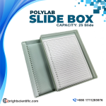 Polylab Slide Box (25 Slide Capacity) – Laboratory Microscope Slide Storage Box