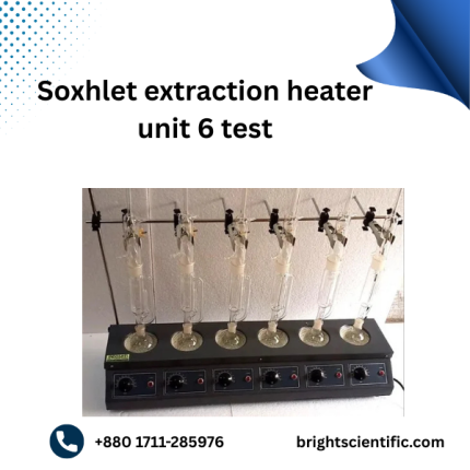 Soxhlet Extraction Heater Unit 6 Test 250ml