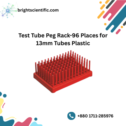 Test Tube Peg Rack-96 Places(96X13mm) for 13mm Tubes Plastic
